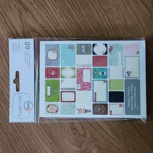 Project Life Floral Themed Cards for Project Life pocket scrapbooks - USED